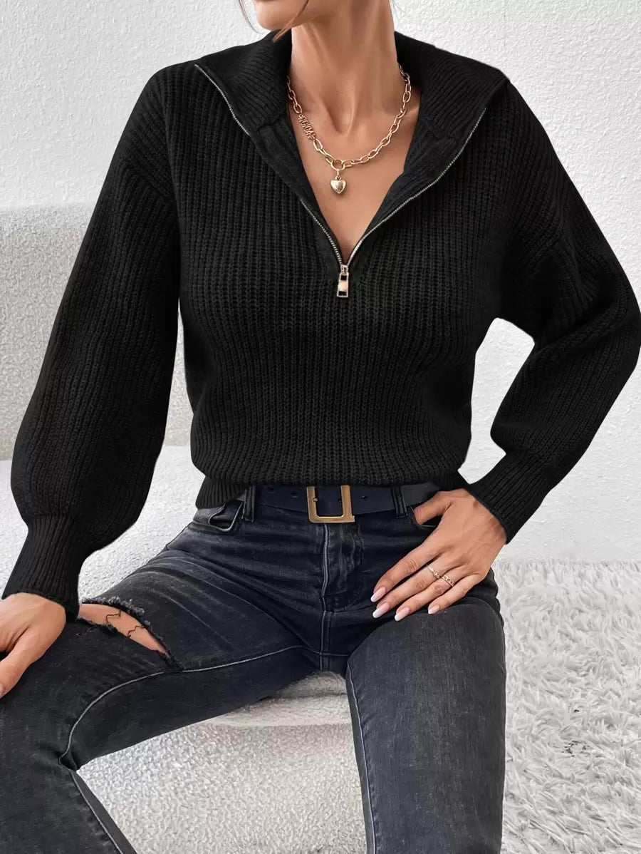 Luna - Serisse Half-Zip Sweater