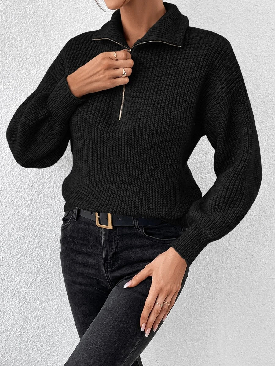 Luna - Serisse Half-Zip Sweater