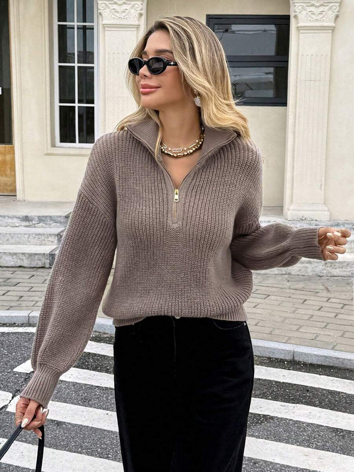 Luna - Serisse Half-Zip Sweater