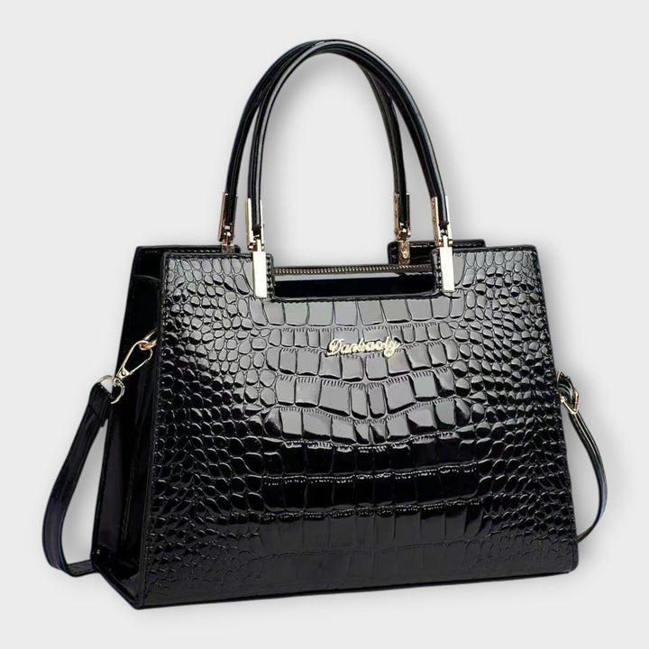 Aurora - Shiny Crocodile Pattern Handbag