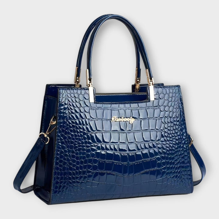 Aurora - Shiny Crocodile Pattern Handbag