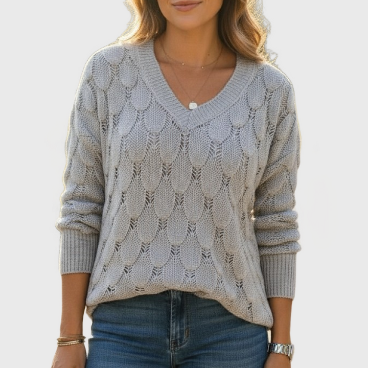 Noemier - Pullover with V-Neck