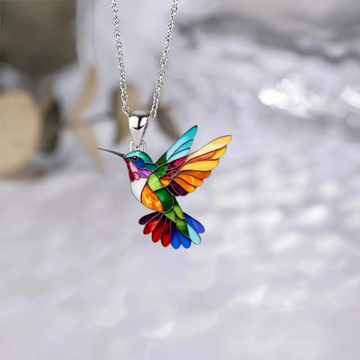 Hummingbird Elegant Colorful Necklace