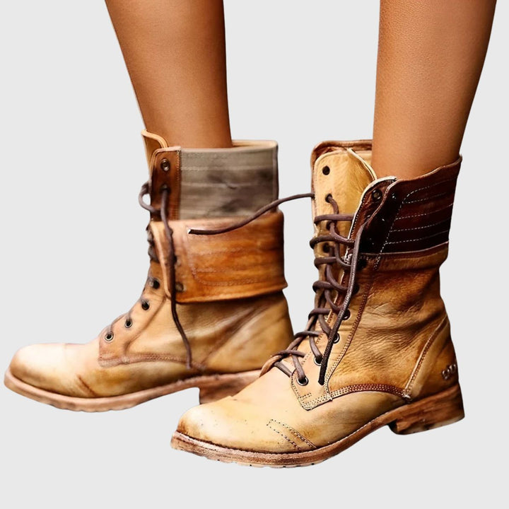 Chloe - Lace-Up Combat Boots
