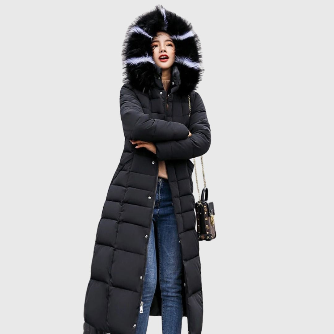 Grace - Belted Long Puffer Coat