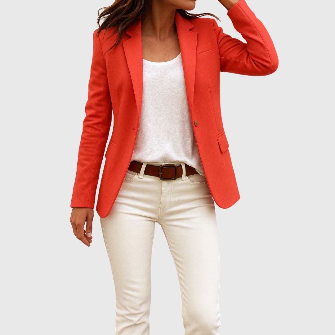 Ava - Single Button Fitted Blazer