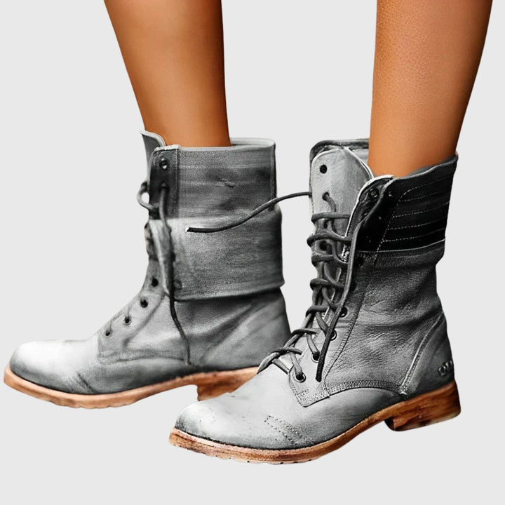 Chloe - Lace-Up Combat Boots