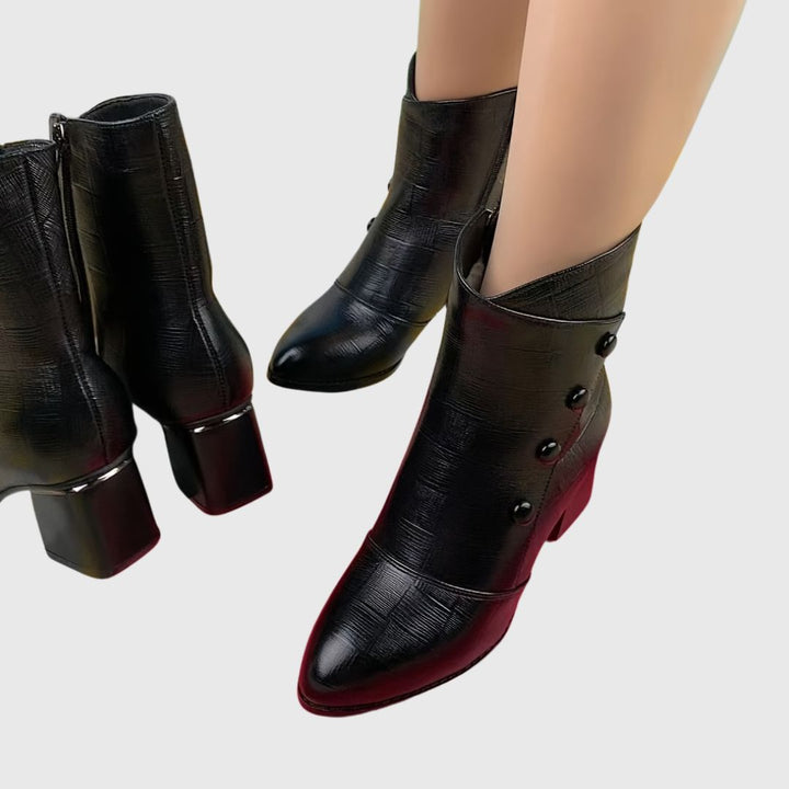Noomi - Chunky Heel Short Boots