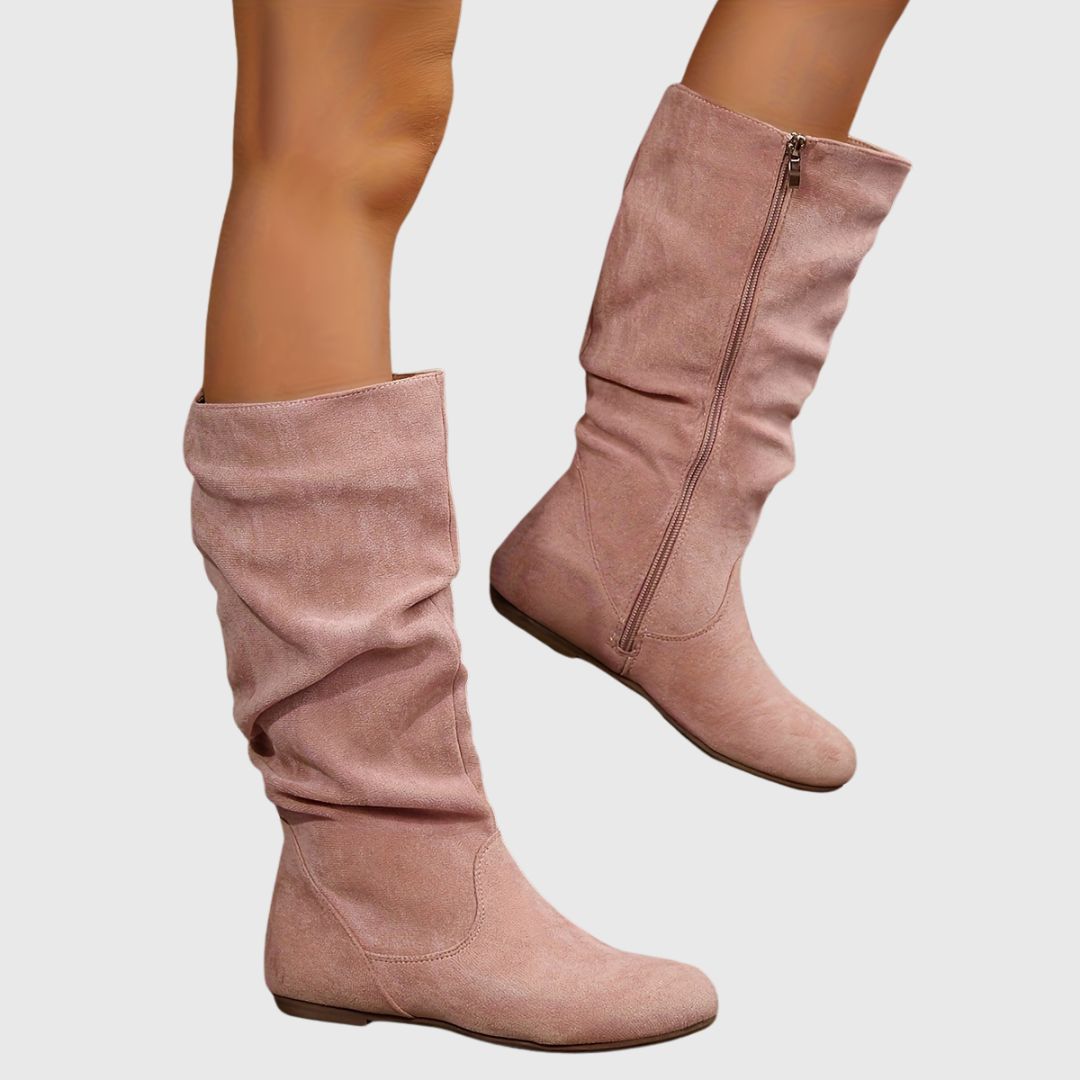 Zaniyah - Pleated Ankle Boots