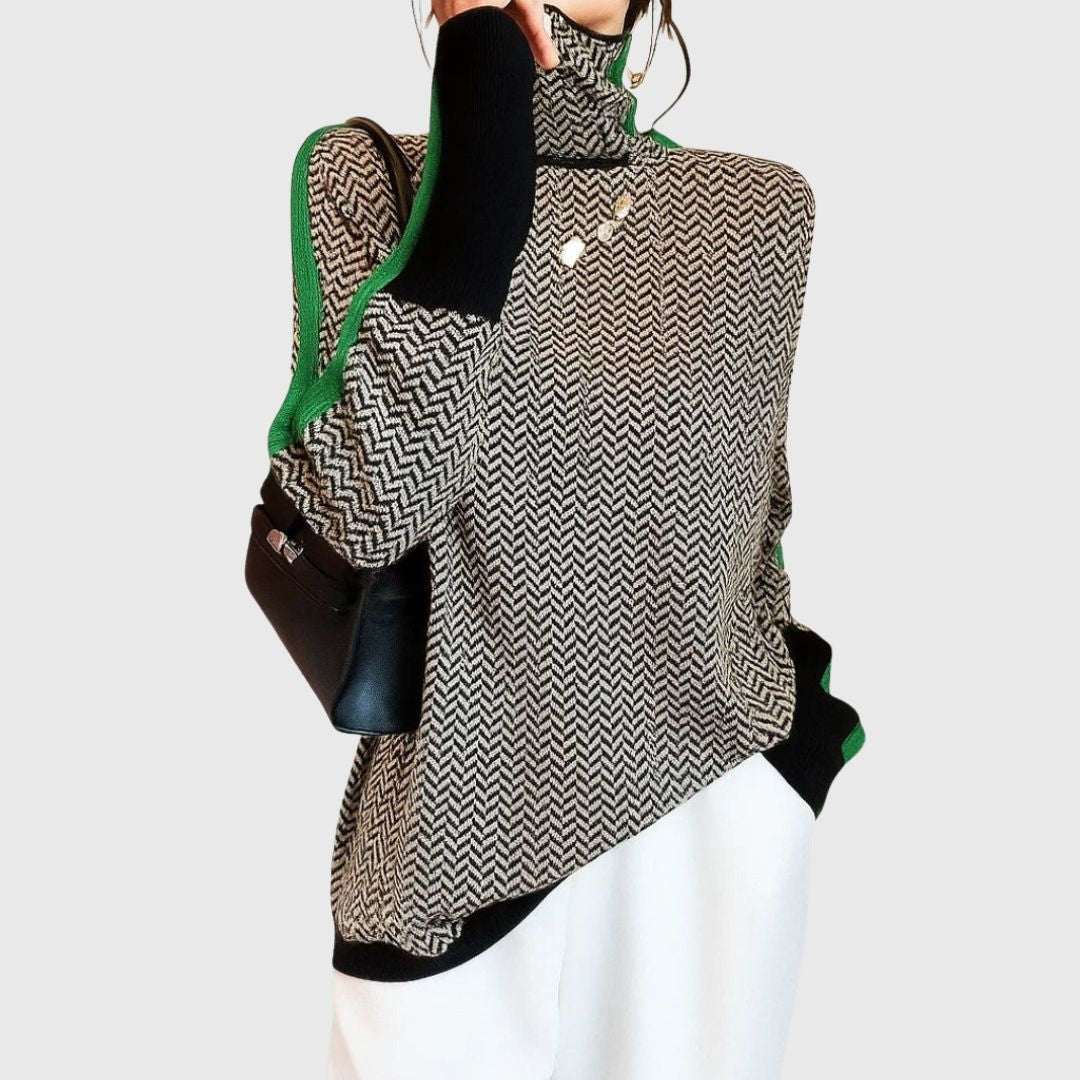 Martina - High Collar Pullover