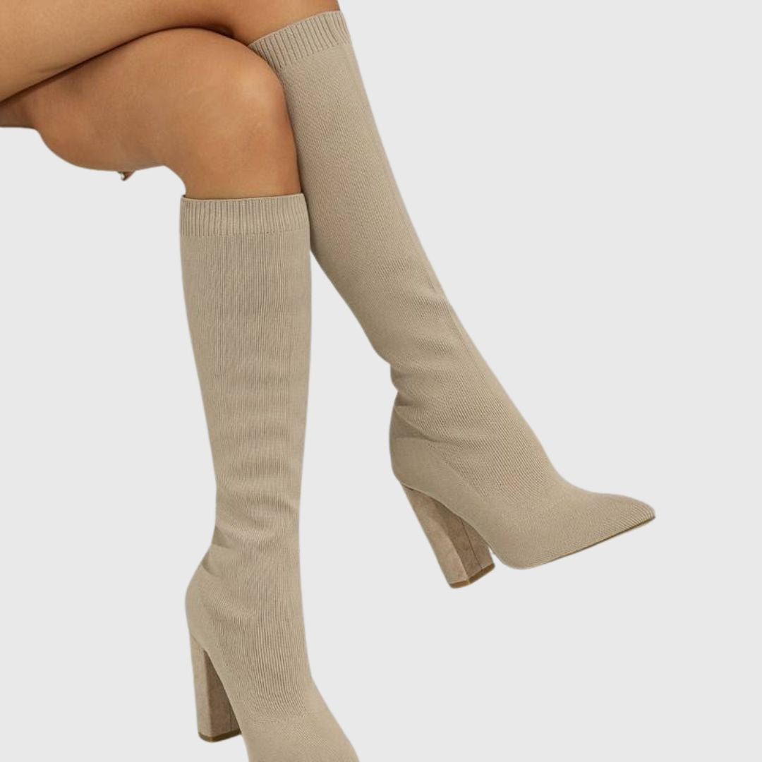 Addison - Knitted Sock Boots