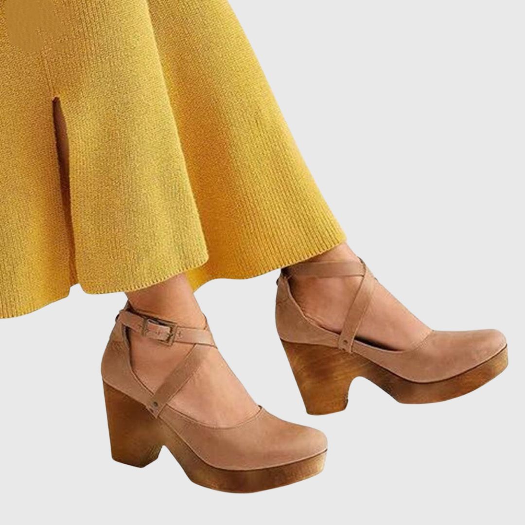 Ruby - Cross Strap Heels