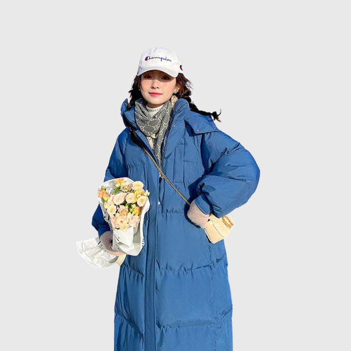 GIGATY - Hooded Long Puffer Coat