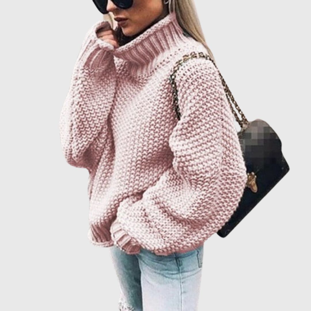Chunky Knit Turtleneck Sweater