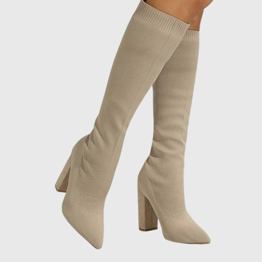 Addison - Knitted Sock Boots