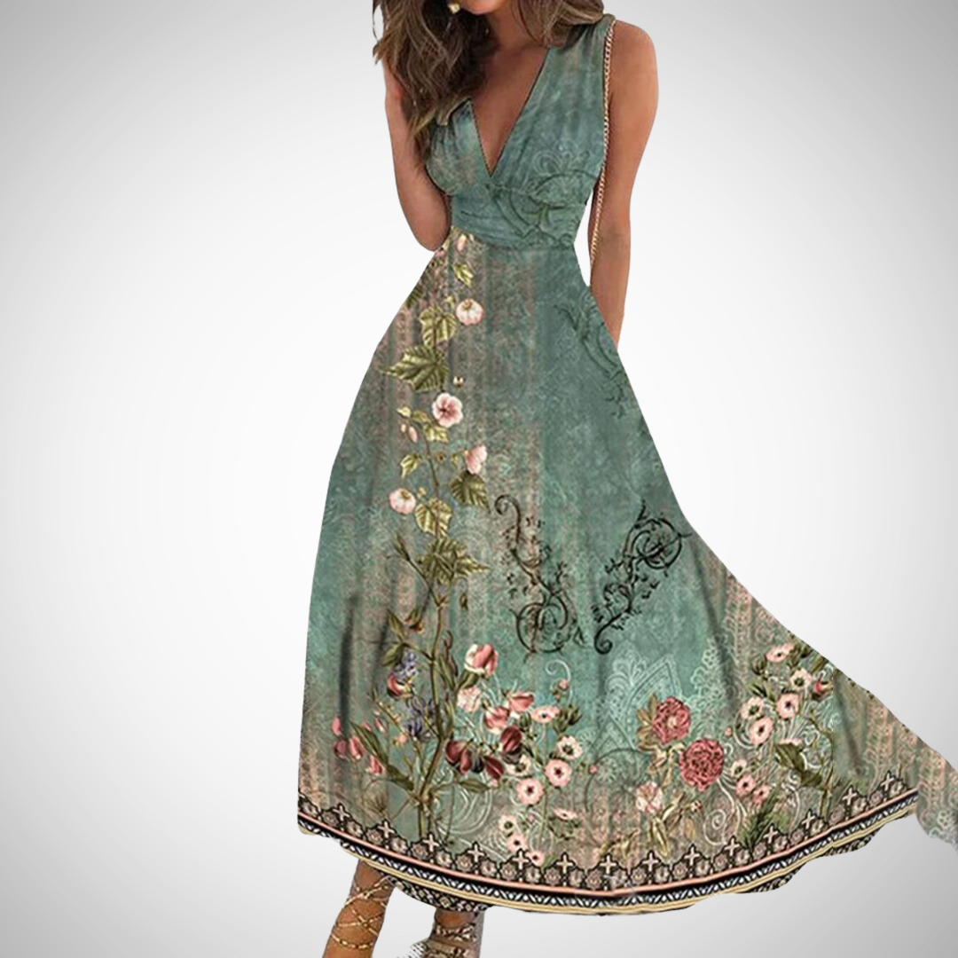 MIRIANNE™ - Timeless Floral Maxi Dress