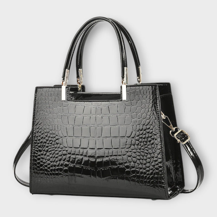 Aurora - Shiny Crocodile Pattern Handbag
