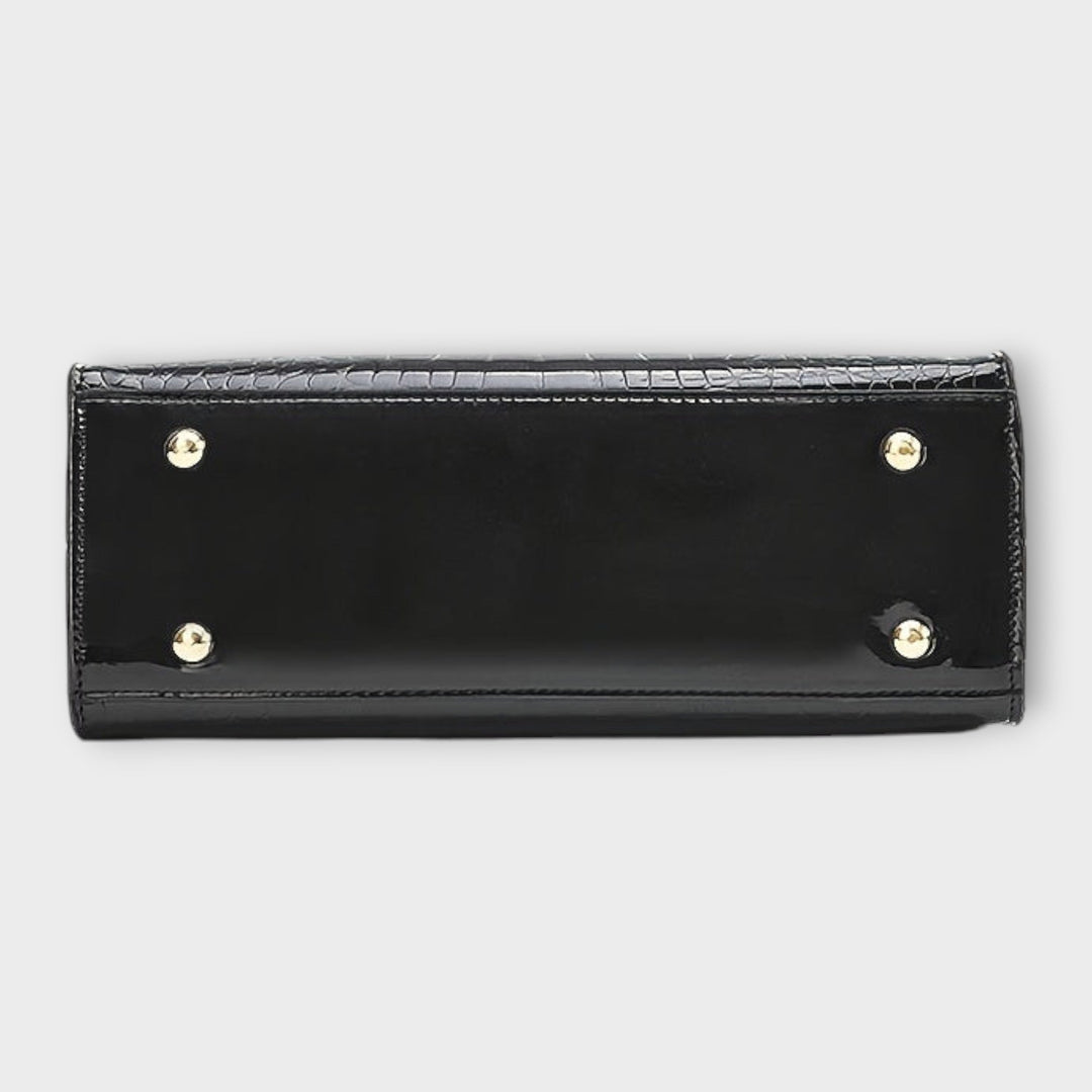 Aurora - Shiny Crocodile Pattern Handbag