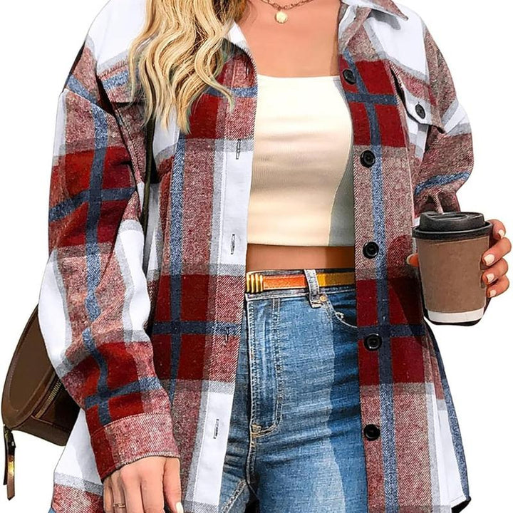 BRIGID™ - Stylish Plus-Size Shacket